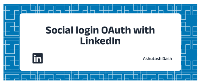 Social login OAuth with LinkedIn